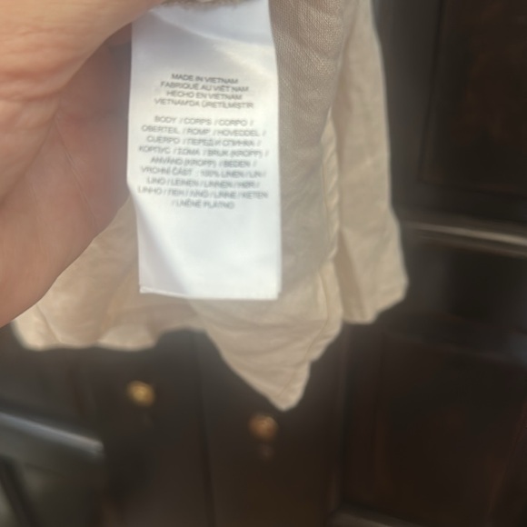 Ralph Lauren Beige Tie-Front Midi Dress - Picture 8 of 12